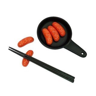 ウィンナー箸置き5個セット　【新品未使用】　箸置き はしおき 食器 ユニーク おもしろ プレゼントの画像