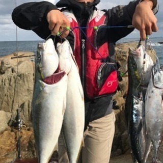 山口県 地磯 ショアジギング、ヒラスズキ