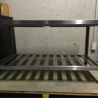 ステンレス製 作業台 業務用 調理台 コンロ台 幅120cm×奥...