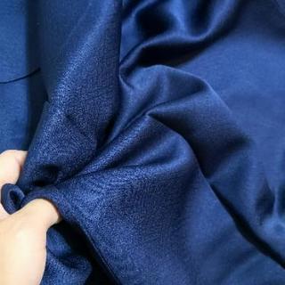 紺地風景模様正絹袷付け下げ訪問着の画像