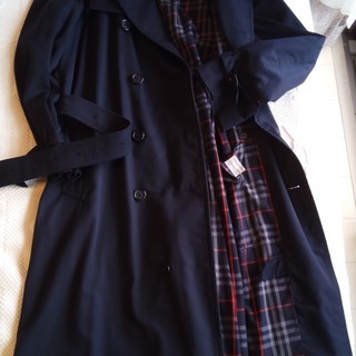 Burberry バーバリー コート 名品 濃紺 トレンチコート...
