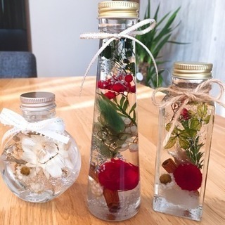 ランチ付きハーバリウム教室🎄💐✨の画像