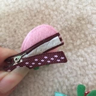 ヘア止め セット いちごの画像