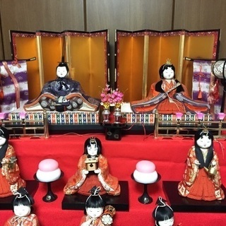 7段飾り  雛人形  （木目込み）の画像