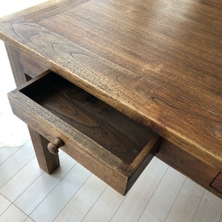 譲渡先決定済 木製 無垢材 テーブルの画像