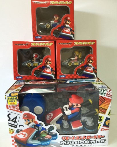 リモートコントロールカー マリオカート(マリオ)+フルバックフィギュア3種セットまとめ売り 【新品未開封】　MARIO　マリオ　マリオカート