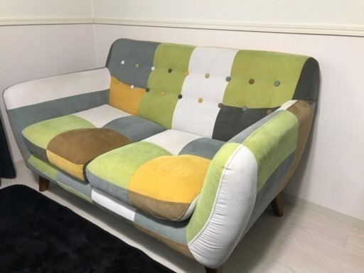 2人掛けソファとオットマン