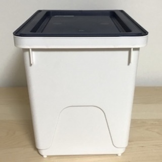 美品　おしゃれフラップストレージ（青）収納BOXの画像