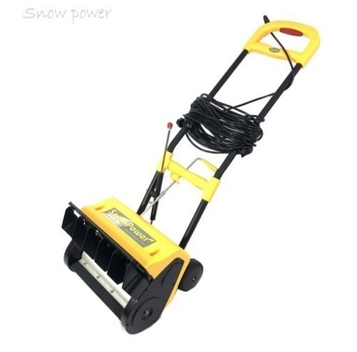 【中古】アルファ工業 スノーパワー 家庭用 電動除雪機ラクラクで女性に大人気