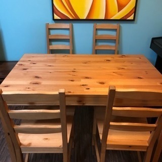 IKEA ダイニングテーブルセットの画像