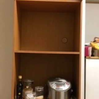 ナチュラルウッド キッチンキャビネットの画像