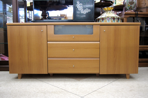 訳あり格安！サイドボード リビング収納 幅152cmキャビネット 西宮の沢