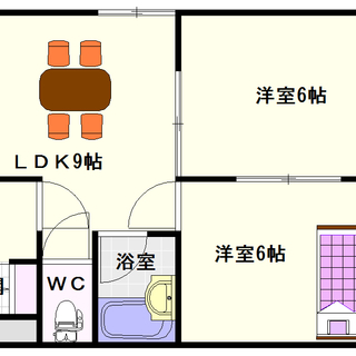 【ビジタル大国7】2号タイプ！2ＬＤＫタイプ！保証人も保証会社も...