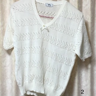 チェックのシャツ ニットのはおりもの