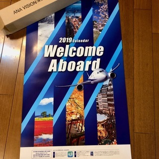 ＊【未使用品】2019年版　ANAカレンダー「Welcome　A...