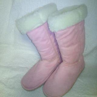 新品🎵モコモコLサイズブーツの画像