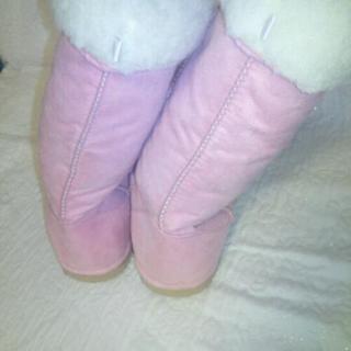 新品🎵モコモコLサイズブーツの画像