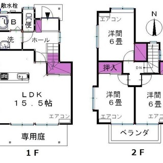 1戸建て貸家 3LDK 仲介手数料ゼロ‼︎ エアコン4台付き‼松橋インター600ｍ「第５グリーンヒルＣ棟」  - 宇城市