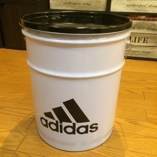 美品adidasペール缶インテリア収納
