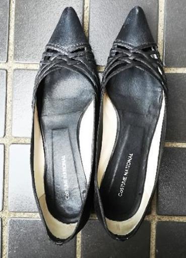 CoSTUME NATIONAL コスチュームナショナル 本革 フラットパンプス　24.5cm