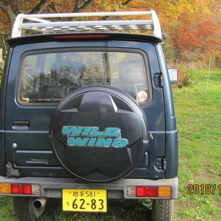 スズキジムニーＪＡ22Ｗ、ミッション車、エンジンはリビルトエンジンに取り換え済（車検平成31年3月28日有り）の画像