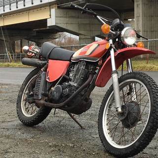 ★超希少！ ヤマハ XT500 元祖SR400! 1E6 昭和51年 始動動画あり ★交換下取り上取り可札幌の画像