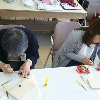 江戸つまみ細工　体験教室　よみうりカルチャー　の画像