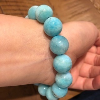美品 青い水晶