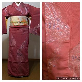 キラキラ着物 ☆マジョリカお召 ピンクの画像