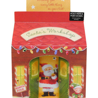 ★★【1600円⇒500円】立体、音楽付マジッククリスマスカード10842★★の画像