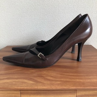 セルジオロッシのパンプス サイズ37 こげ茶の画像