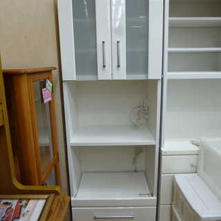 NITORI ニトリ キッチンボード レンジボード 食器棚 キッチン収納 カップボード RIPE 60RB WH 白エナメル ☆ PayPay(ペイペイ)決済可能 ☆ 札幌市 清田区 平岡