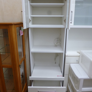 NITORI ニトリ キッチンボード レンジボード 食器棚 キッチン収納 カップボード RIPE 60RB WH 白エナメル ☆ PayPay(ペイペイ)決済可能 ☆ 札幌市 清田区 平岡