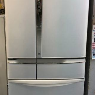 （中古）6ドア冷蔵庫　パナソニック　ノンフロン　2011年製　NR-F455T-S型