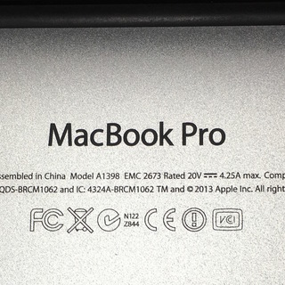 【取置検討中】MacBook Pro Retina15.4″(Early2013)【限界宣言!!】の画像