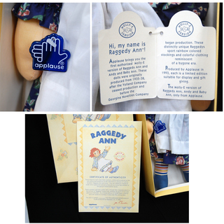 ラガディ アン モーリー復刻 46cm アプローズ 箱入り 人形 ドール ☆ 札幌市 清田区 平岡の画像