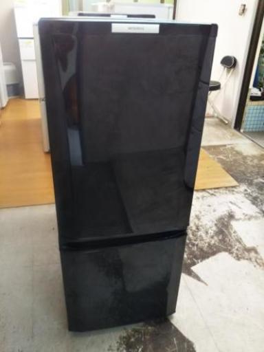 下福元店閉店セール30パーセントOFF【リサイクルサービス八光 安心の3か月保証 下福元店  配達-設置OK】三菱2ドアノンフロン冷凍冷蔵庫146LサファイアブラックMR-P15X-B