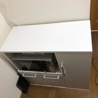 ニトリ レンジ台、食器棚 ※電子レンジは付きません。の画像