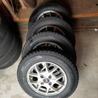 スタッドレス付アルミホイール 4本セット 145/80R13