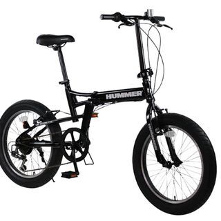 【お値下げ中】大人気HUMMER★極太タイヤ★かっこいい自転車★ファットバイク★折りたたみ
