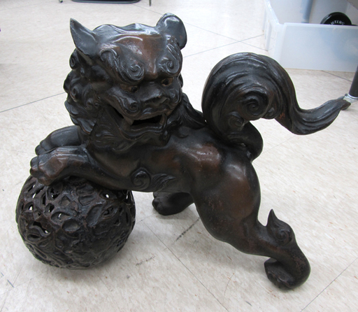 狛犬 獅子 15kg 玉乗り　宮の沢店