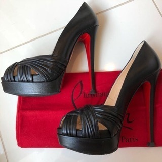 クリスチャンルブタン ハイヒール オープントゥ