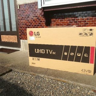 未開封43インチLG4kテレビ外付けHDD裏番組録画可