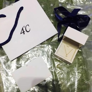 4℃＊ピンクゴールドネックレス＊転売可の画像