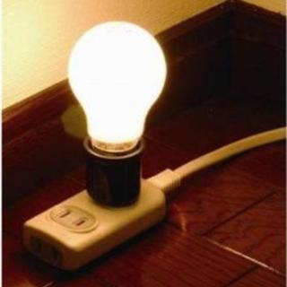 コンセントソケットと電球の1セット 1個の値段です