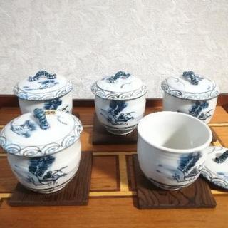 蒸し椀(茶碗蒸し用)揃い　５客