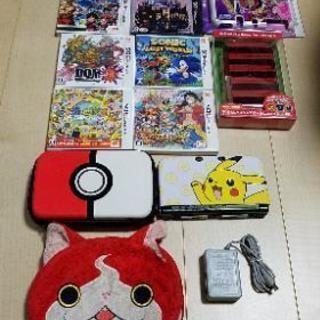 任天堂3DS LL本体充電器ケースソフトセット
