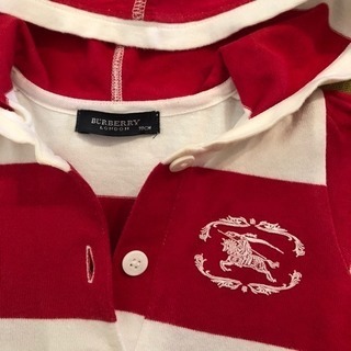 【美品】Burberry ワンピース 90 チュニック パーカー 1歳 2歳 バーバリーの画像
