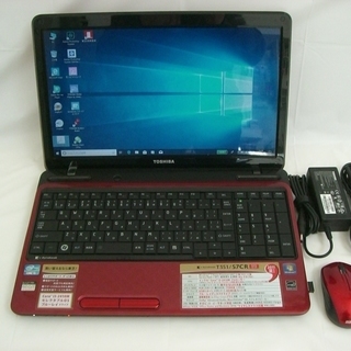 dynabook  T351/57 CR  i5-2410M  Win10  メモリ :4GB  HDD :750GB  Blu-ray  モデナレッド