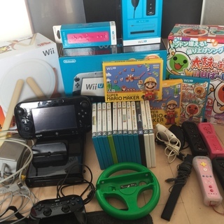 価格低下】WiiU本体＋コントローラ4個＋マリオ、太鼓の達人